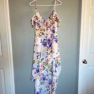 Size 13 iZ Byer Flower High Low Off The Shoulder Romper